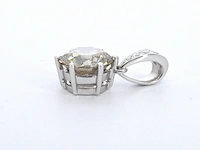Witgouden solitair hanger met een diamant van 1.50 carat excl. keting - afbeelding 8 van  11