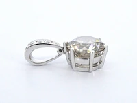 Witgouden solitair hanger met een diamant van 1.50 carat excl. keting - afbeelding 9 van  11