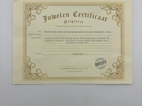 Witgouden solitair oorbellen met briljant geslepen diamanten ( gia gecertificeerd ) - afbeelding 4 van  8