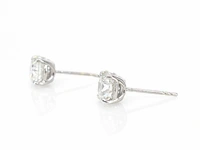 Witgouden solitair oorbellen met diamanten 3.25 carat - afbeelding 4 van  9