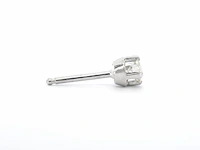 Witgouden solitair oorbellen met diamanten - afbeelding 8 van  11
