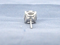 Witgouden solitair oorbellen van zeer hoge kwaliteit 4.00 carat totaal met hrd certificaten - afbeelding 3 van  15