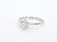 Witgouden solitair ring met 1.00 carat briljant - afbeelding 11 van  12