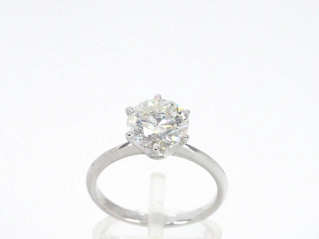 Witgouden solitair ring met 2.00 carat briljant geslepen diamant - afbeelding 1 van  11