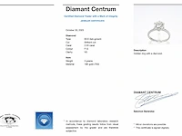 Witgouden solitair ring met 2.00 carat briljant geslepen diamant - afbeelding 5 van  11