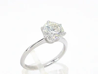 Witgouden solitair ring met 2.00 carat briljant geslepen diamant - afbeelding 7 van  11