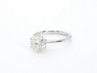 Witgouden solitair ring met 2.00 carat briljant geslepen diamant - afbeelding 10 van  11