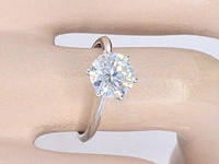 Witgouden solitair ring met 2.00 carat briljant geslepen diamant - afbeelding 11 van  11