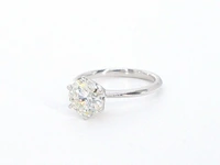 Witgouden solitair ring met 2.00 carat briljant geslepen diamant - afbeelding 9 van  11