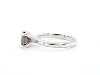 Witgouden solitair ring met diamant - afbeelding 8 van  12
