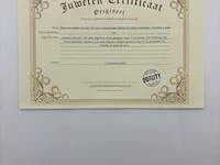 Witgouden solitair ring met ovaal geslepen diamant en briljant diamanten ( igi gecertificeerd ) - afbeelding 2 van  10