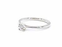 Witgouden solitaire ring met een briljant geslepen diamant - afbeelding 5 van  10