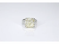 Witgouden solitaire ring met een diamant van 10.03 carat - afbeelding 3 van  8