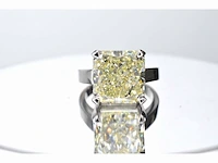 Witgouden solitaire ring met een diamant van 10.03 carat - afbeelding 5 van  8