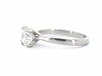 Witgouden solitaire ring met een diamant van 1.01 carat - afbeelding 3 van  11
