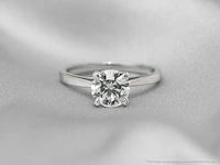 Witgouden solitaire ring met een diamant van 1.01 carat - afbeelding 9 van  11