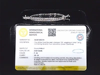 Witgouden tennisarmband met 2.53 carat briljant geslepen diamanten - afbeelding 3 van  9