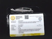Witgouden tennisarmband met 3.61 carat briljant geslepen diamanten - afbeelding 3 van  8
