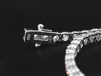 Witgouden tennisarmband met 3.61 carat briljant geslepen diamanten - afbeelding 8 van  8