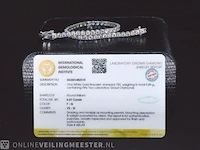 Witgouden tennisarmband met 6.07 carat briljant geslepen diamanten - afbeelding 4 van  10