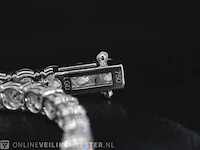 Witgouden tennisarmband met 7.16 carat briljant geslepen diamanten - afbeelding 9 van  9
