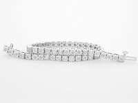 Witgouden tennisarmband met diamanten 1.00 carat - afbeelding 1 van  6