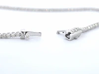 Witgouden tennisarmband met diamanten 1.00 carat - afbeelding 4 van  9