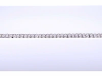Witgouden tennisarmband met diamanten 1.20 carat - afbeelding 5 van  8