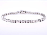 Witgouden tennisarmband met diamanten 1.20 carat