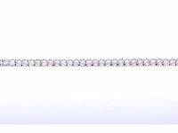 Witgouden tennisarmband met diamanten 1.20 carat - afbeelding 5 van  8