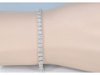 Witgouden tennisarmband met diamanten 3.00 carat - afbeelding 2 van  6