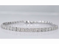 Witgouden tennisarmband met diamanten 3.00 carat
