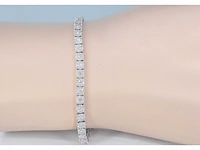 Witgouden tennisarmband met diamanten 3.00 carat - afbeelding 2 van  8