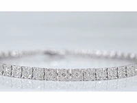 Witgouden tennisarmband met diamanten 3.00 carat - afbeelding 3 van  8