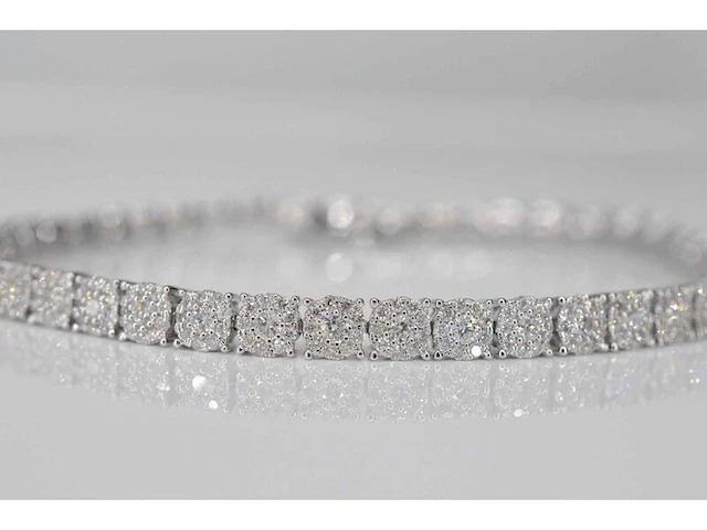 Witgouden tennisarmband met diamanten 3.00 carat - afbeelding 5 van  8