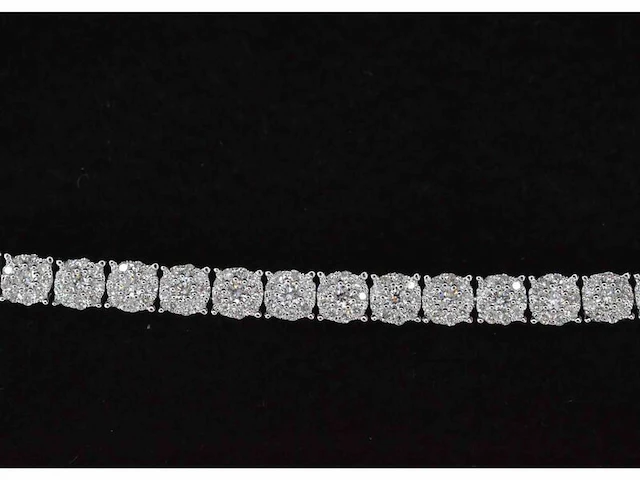 Witgouden tennisarmband met diamanten 3.00 carat - afbeelding 6 van  8