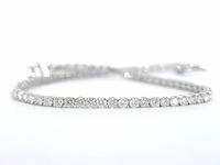 Witgouden tennisarmband met diamanten 3.00 carat - afbeelding 3 van  8