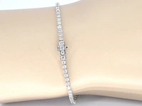 Witgouden tennisarmband met diamanten 3.00 carat - afbeelding 5 van  8
