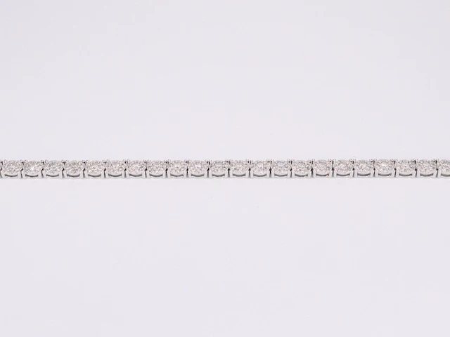 Witgouden tennisarmband met diamanten 4.00 carat - afbeelding 5 van  7