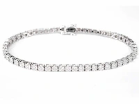 Witgouden tennisarmband met diamanten