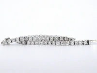 Witgouden tennisarmbanden met natuurlijke hoge kwaliteit diamanten van 5.00 carat