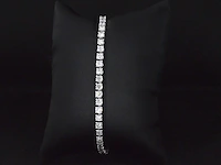 Witgouden tennisarmbanden met natuurlijke hoge kwaliteit diamanten van 5.00 carat - afbeelding 3 van  7