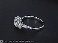 Witgouden trinity ring met 1.40 carat briljanten - afbeelding 7 van  11