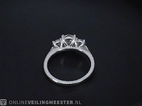 Witgouden trinity ring met 1.40 carat briljanten - afbeelding 9 van  11