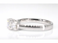 Witgouden trinity ring met briljant geslepen diamanten - afbeelding 7 van  7