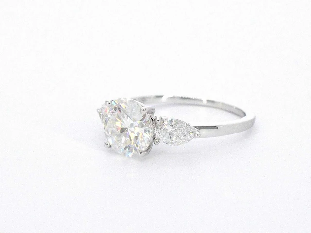 Witgouden trinity ring met een diamant van 2.00 carat - afbeelding 5 van  9