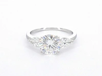 Witgouden trinity ring met een diamant van 2.00 carat - afbeelding 7 van  9