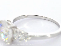 Witgouden trinity ring met een diamant van 2.00 carat - afbeelding 9 van  9