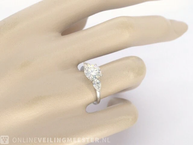 Witgouden trinity ring met een diamant van 2.00 carat - afbeelding 3 van  9