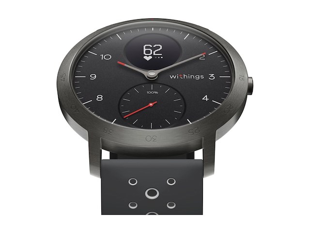 Withings unisex's steel hr sport is a hybrid smartwatch 40mm zwart - afbeelding 2 van  4